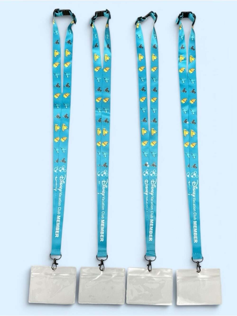 Disney Vacation Club Member Snack Lanyard Set of 4 NEW